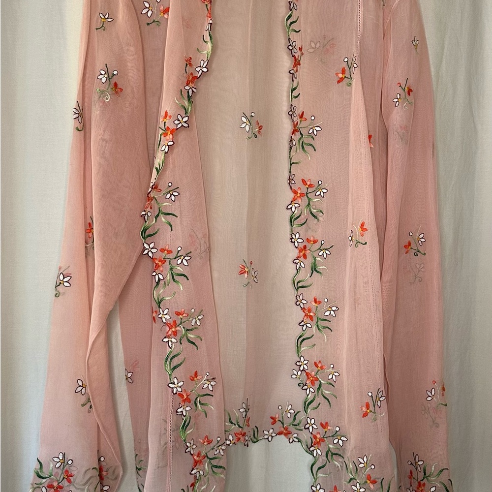 Vintage 1970s Embroidered Wedding Kabaya